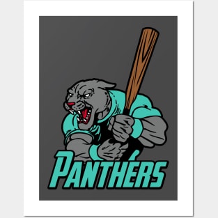 Panthers Baseball Logo Posters and Art